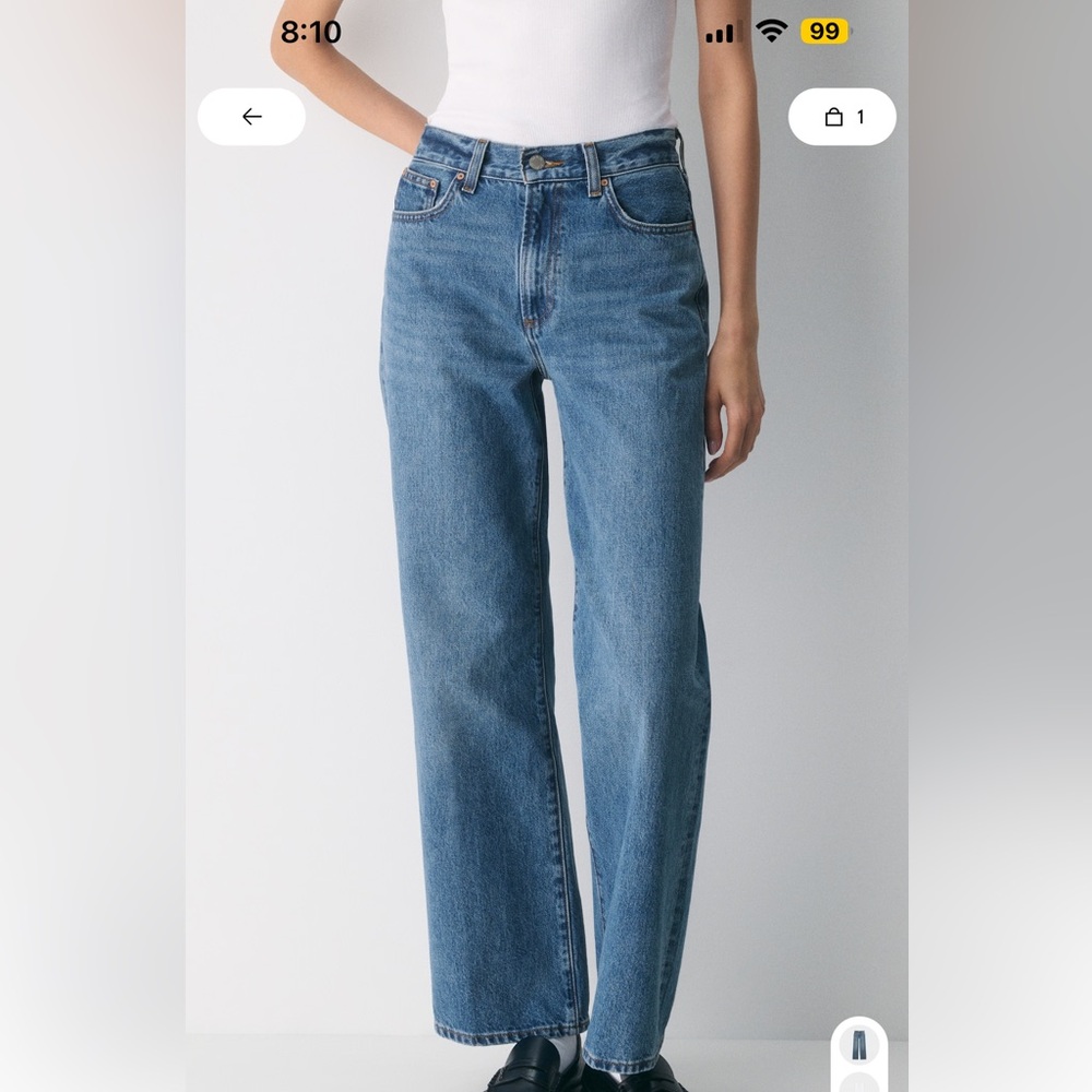 Denim forum- the Farrah hi rise wide jean